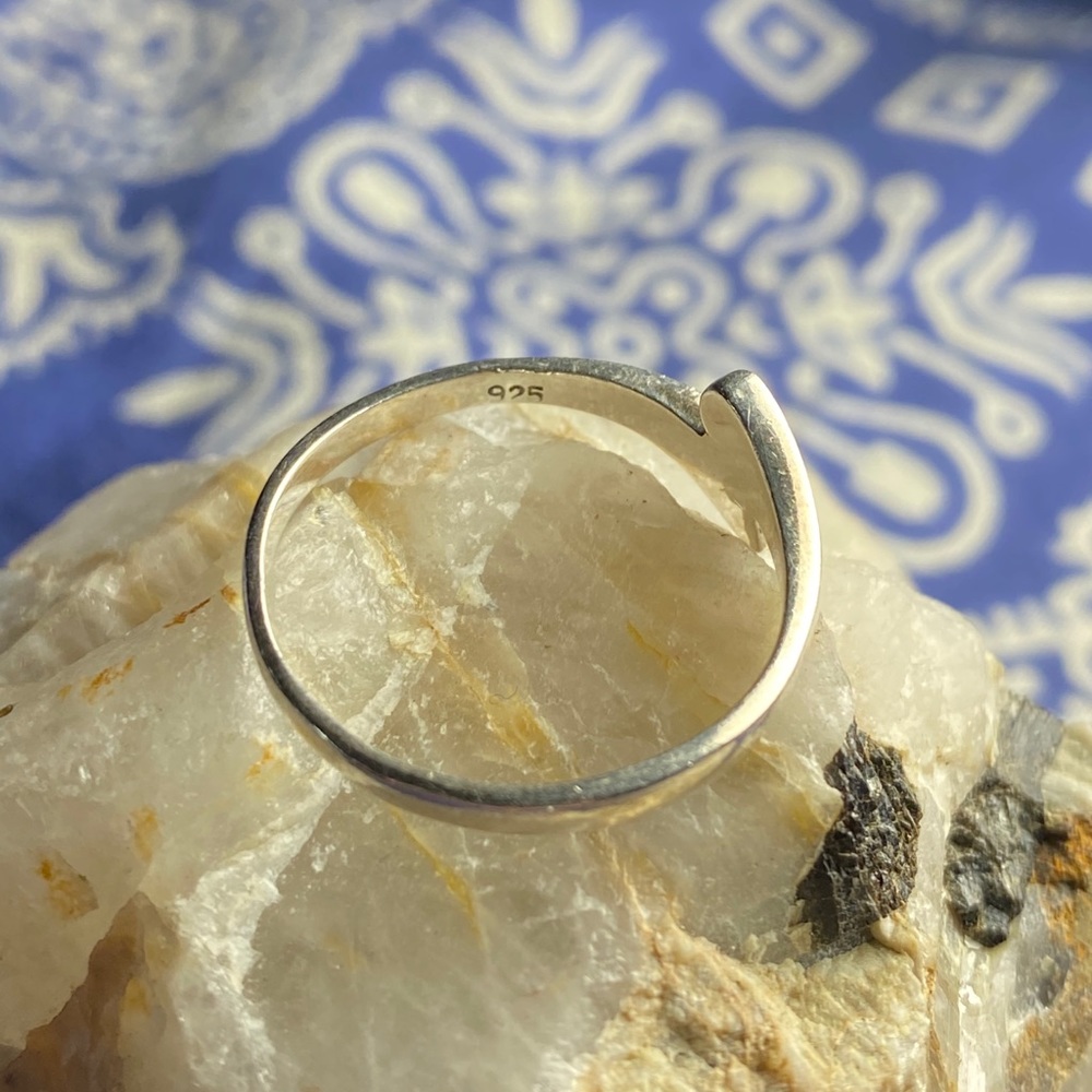 Sterling Silver Abalone Shell 925 Ring - image 5